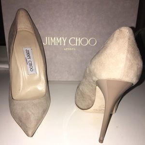 Perfect Condition Jimmy Choo Nude Heels.